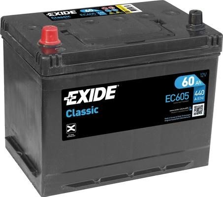 EXIDE Batteri EC605 EXIDE EC605 Batteri Citroen ID kostand