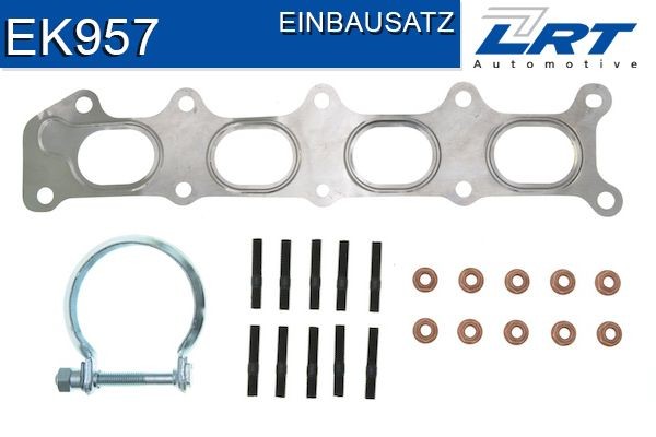 Kit de montagem, colector de escape LRT EK957 LRT EK957: Kit de montagem sistema de escape Citroen C5 2003