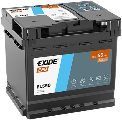 Batteri EXIDE EL550 EXIDE EFB EL550: Startbatteri Fiat UNO 2002