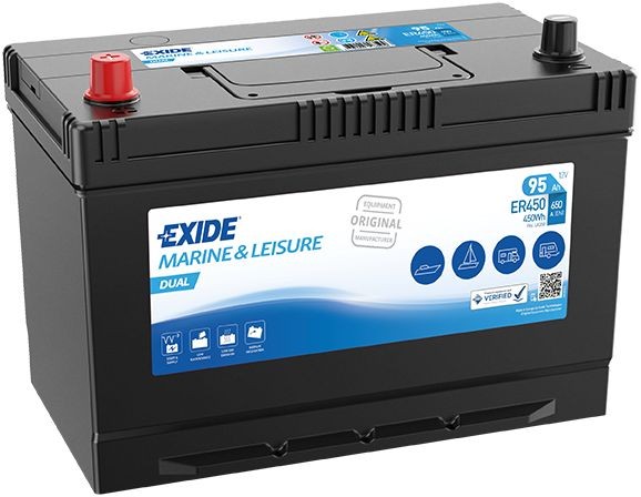 EXIDE Startbatteri ER450 EXIDE ER450 originale Bilbatteri Hiace Minibuss (H11, H20, H30, H40) hva koster