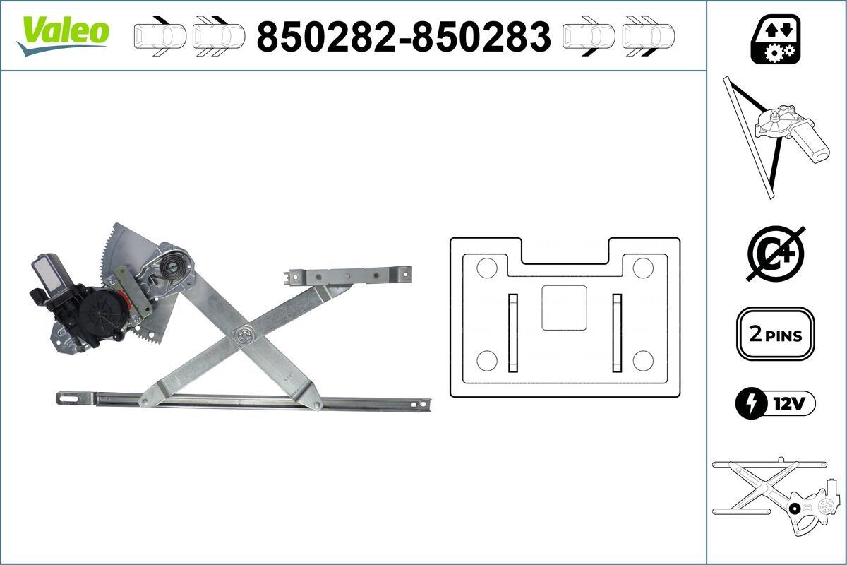 VALEO Lasinnostin 850282 VALEO 850282 Lasinnostin