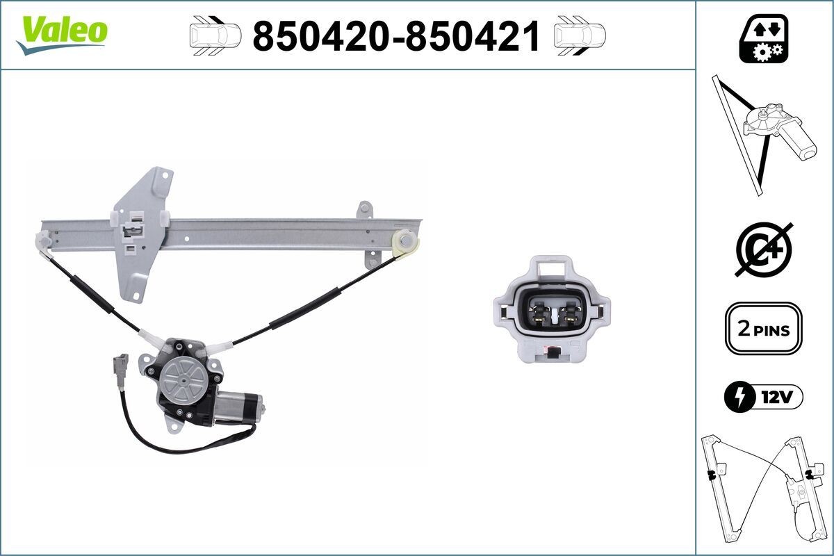 VALEO Lasinnostin 850420 850420 VALEO Lasinnostin TOYOTA VERSO S