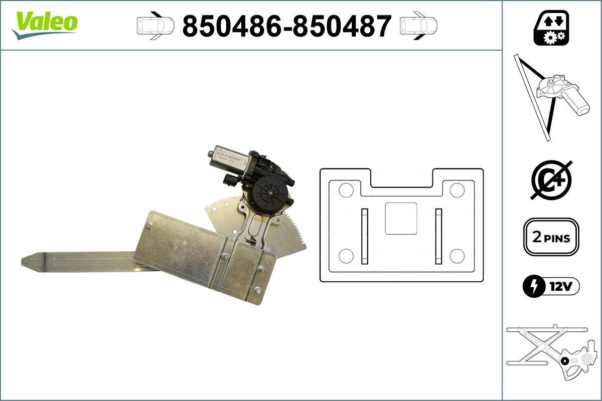 VALEO Fensterheber 850486 VALEO 850486 Fensterheber