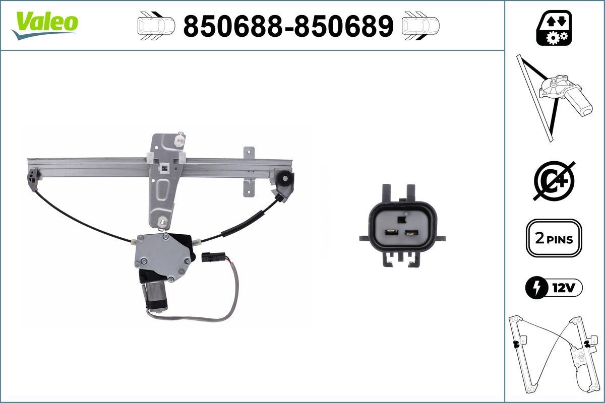 VALEO Alzacristallo 850688 850688 costo Alzacristalli VALEO JEEP WRANGLER