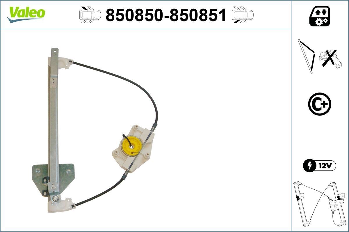 VALEO Fensterheber 850850 850850 VALEO Audi A4 8h Fensterheber kaufen