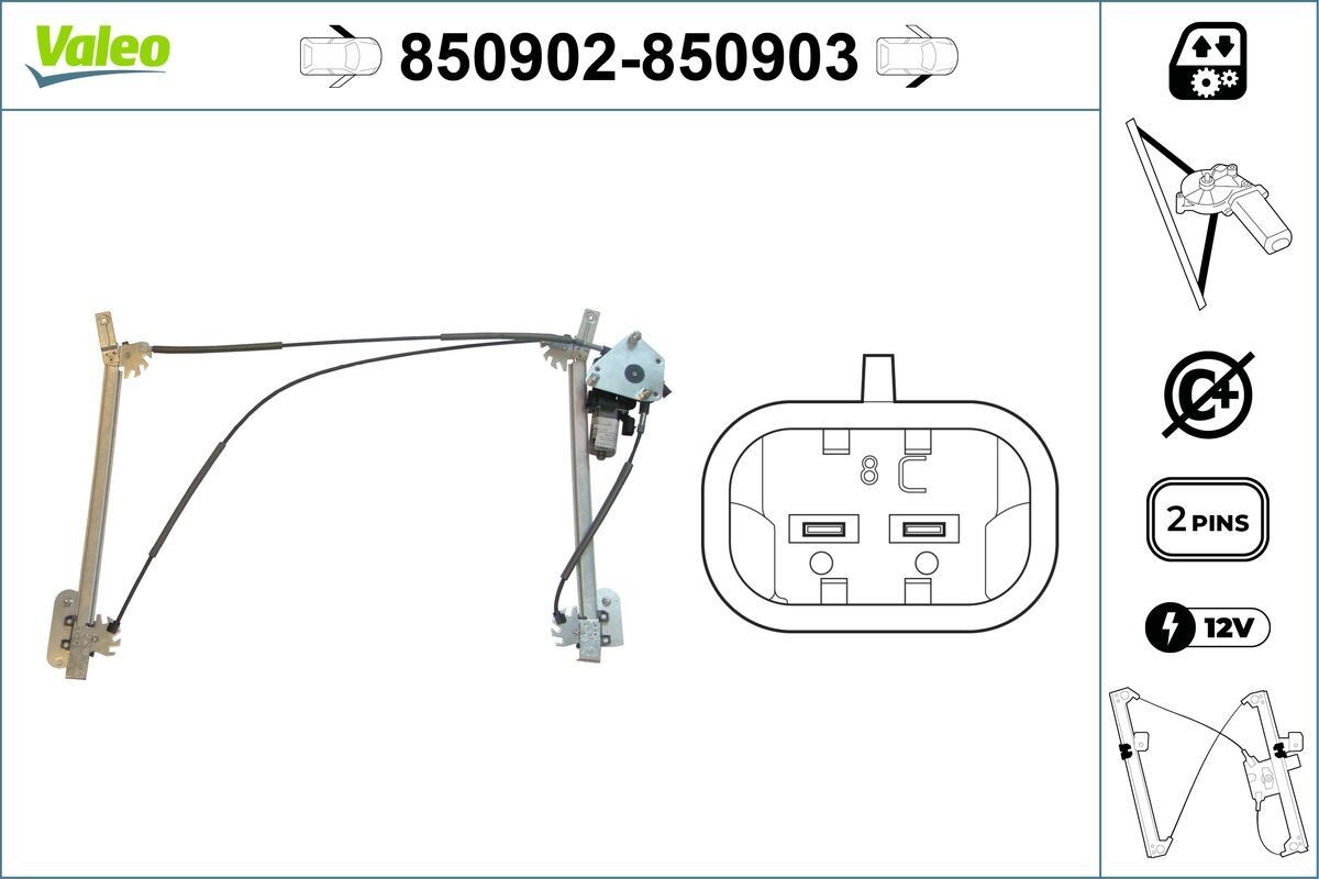 VALEO Window regulator 850902 VALEO 850902 KIA VENGA window regulator cost