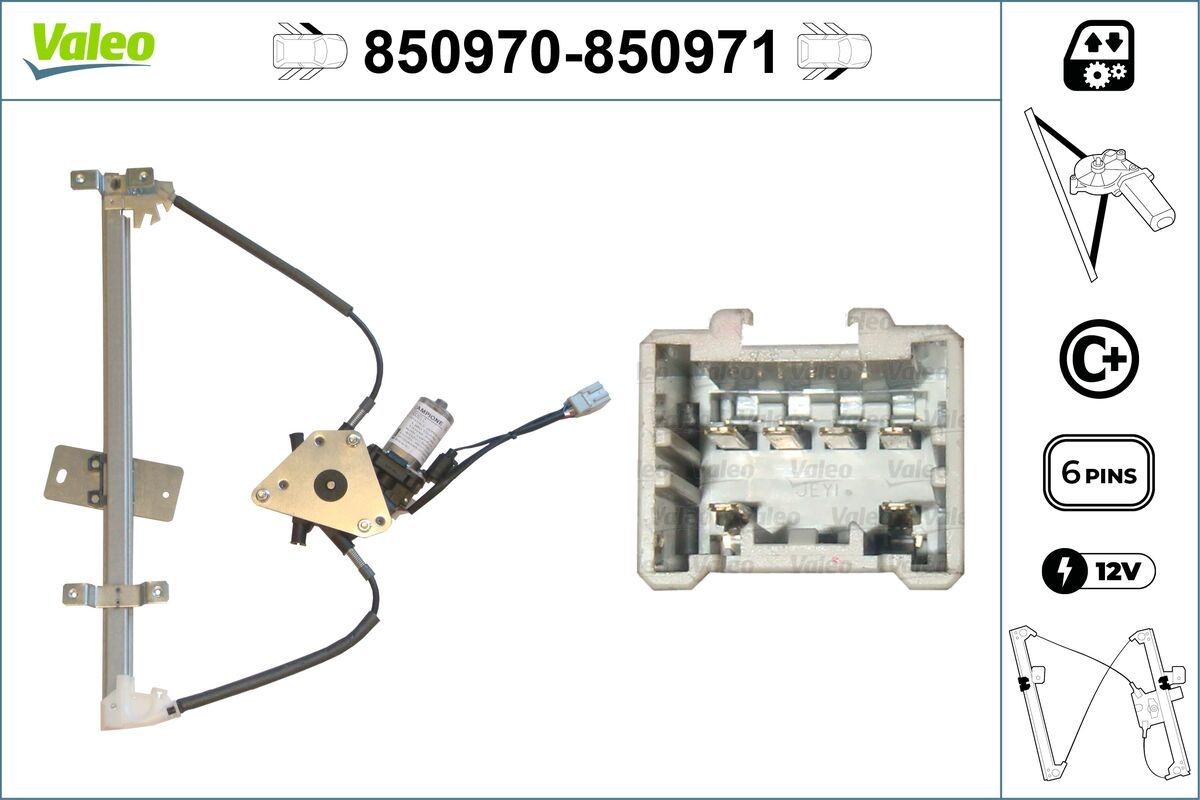 VALEO Vindusheis 850970 Vindusheis VALEO Honda CITY 850970