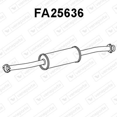 VENEPORTE Silenziatore anteriore FA25636 FA25636 costo Marmitta anteriore CITROËN C4 VENEPORTE