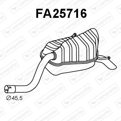 VENEPORTE Marmitta FA25716 FA25716 Marmitta posteriore FIAT DUCATO VENEPORTE costo