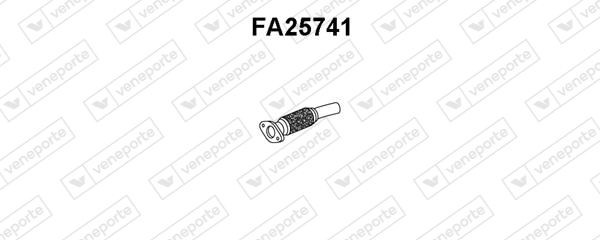 VENEPORTE Voorpijp FA25741 Fiat 500 Tussenpijp VENEPORTE FA25741