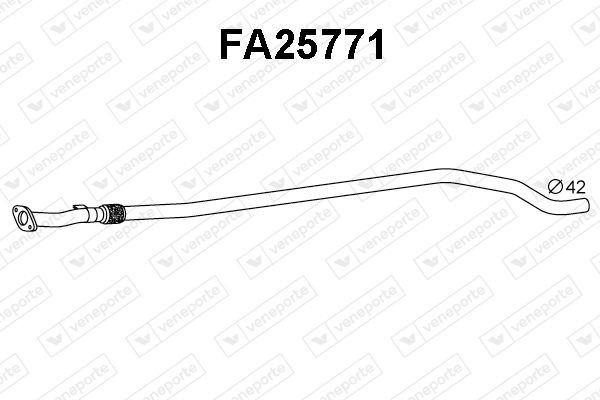 VENEPORTE Výfukové potrubie FA25771 Vyfukove potrubie VENEPORTE Fiat PUNTO FA25771
