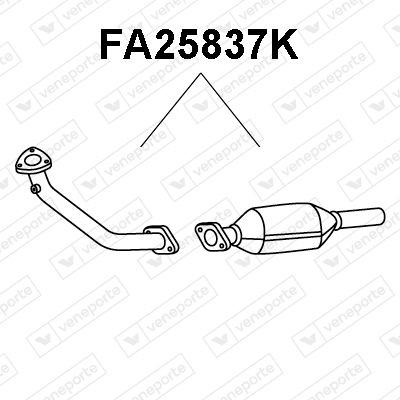 VENEPORTE Katalüsaator FA25837K FA25837K Katalüsaator VENEPORTE FIAT QUBO