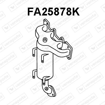 VENEPORTE Bendkatalysator FA25878K Katalysator VENEPORTE Fiat LINEA FA25878K