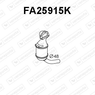 VENEPORTE Catalytic converter FA25915K FA25915K VENEPORTE catalytic converter for FIAT LINEA