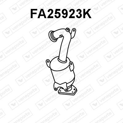 VENEPORTE Catalytic converter FA25923K FIAT PANDA VENEPORTE catalytic converter FA25923K