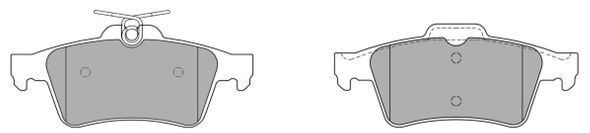 FREMAX Kit pastiglie freni FBP-1254 FBP-1254 costo Pastiglie dei freni RENAULT MEGANE FREMAX