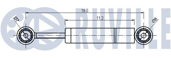 RUVILLE Strammer, styrekjede 3468020 Strammer styrekjed RUVILLE Nissan PATROL 3468020