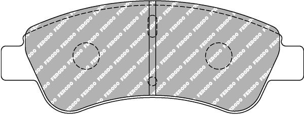 FERODO RACING Juego de pastillas de freno FCP1399H FERODO RACING FCP1399H Tuning Peugeot 208 CC