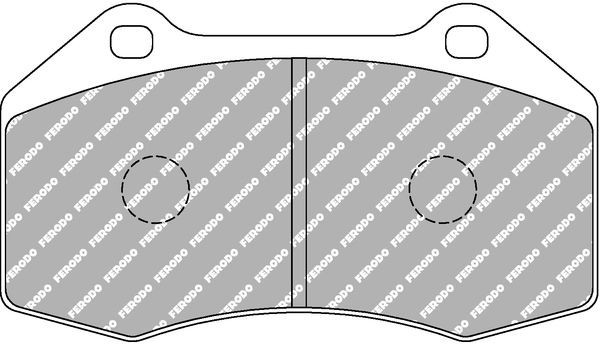 FERODO RACING Τακάκια φρένων FCP1667H FERODO RACING FCP1667H Τακάκια Peugeot 504 γνήσια