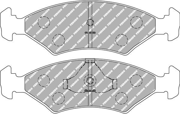 FERODO RACING Bremseklosser FCP206H FERODO RACING FCP206H Sportsbremseklosser KIA SHUMA hva koster