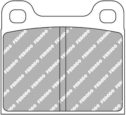 FERODO RACING Piduriklotsid FCP2H FERODO RACING FCP2H Piduriklotsid PORSCHE 356 Kupee B 1600 60 hj 1962