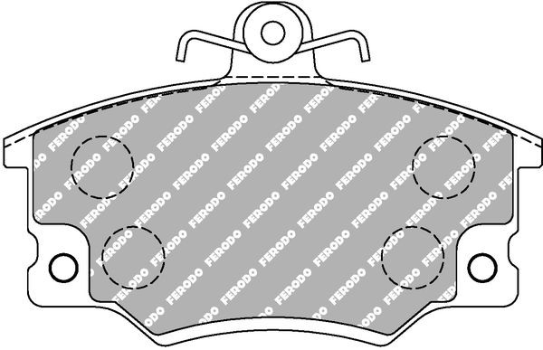 FERODO RACING Bromsbelägg FCP370R FERODO RACING FCP370R Bromsbelägg LANCIA Prisma (831) 1.5 (831AB) 80 hk 1986