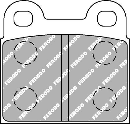 FERODO RACING Piduriklotsid FCP3H FERODO RACING FCP3H Piduriklotsid Renault 25 originaal