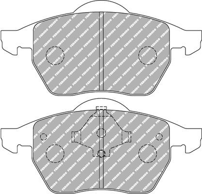 Brake pad set FERODO RACING FCP590H FERODO RACING FCP590H 2009 VW SHARAN brake pads replacement