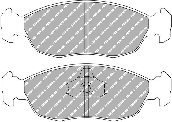 FERODO RACING Kit pastiglie freni FCP876R FERODO RACING FCP876R Kit pastiglie freni PEUGEOT 205 II Hatchback 1.9 105 CV 1992