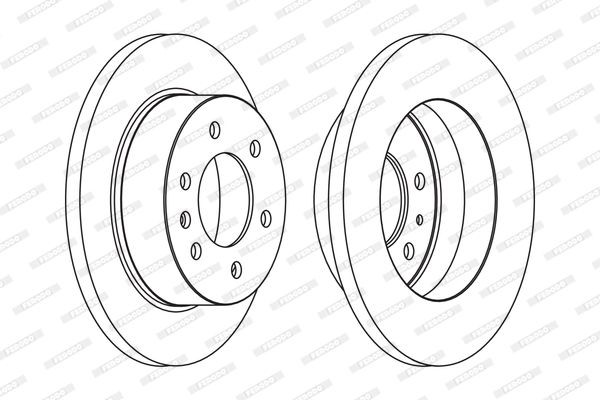 FERODO Remschijf FCR311C FERODO FCR311C Sportremschijven Mercedes Sprinter Bus 906 prijs