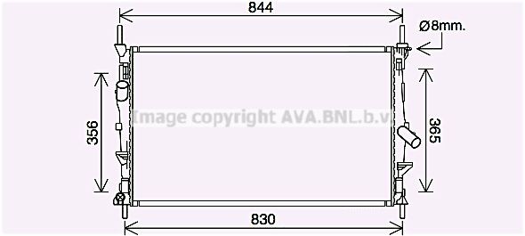 PRASCO Radiaator, mootorijahutus FD2628 PRASCO FD2628 Mootori radiaator FORD Transit Mk7 Buss (V363) odav