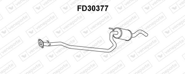 VENEPORTE Keskiäänenvaimentaja FD30377 VENEPORTE Pakoputki äänenvaimennin keski FORD FD30377