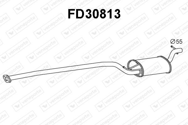 VENEPORTE Mittenljuddämpare FD30813 VOLVO mellan ljuddämpare VENEPORTE FD30813