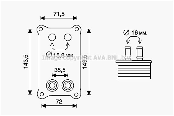 PRASCO Radiatore olio motore FD3623 FD3623 costo Radiatore olio HONDA STREAM PRASCO