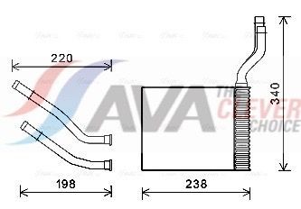AVA COOLING SYSTEMS Värmepaket FD6464 Byta Värmepaket Ford Galaxy wa6 kostnad AVA COOLING SYSTEMS FD6464