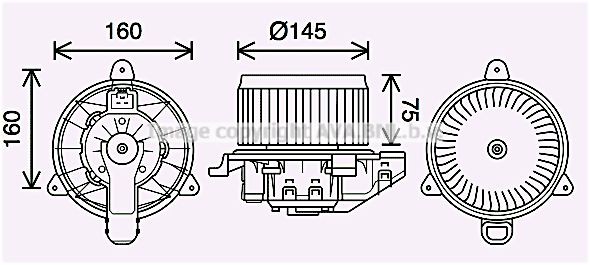PRASCO Elektromotor vnútorného ventilátora FD8626 Vnútorný ventilátor PRASCO KUGA FD8626 lacné