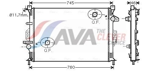 AVA COOLING SYSTEMS Chladič motora FDA2421 FDA2421 Chladič motora VOLVO 340-360 AVA COOLING SYSTEMS