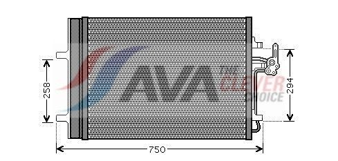 Condensatore climatizzatore AVA COOLING SYSTEMS FDA5427D AVA COOLING SYSTEMS FDA5427D Condensatore aria condizionata Ford S-MAX 2011