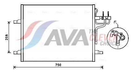 Condensor voor airco AVA COOLING SYSTEMS FDA5483 AVA COOLING SYSTEMS FDA5483: Airco-koeler Ford KUGA 2008