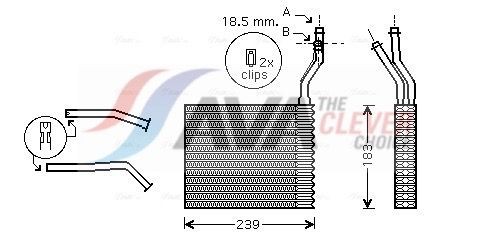 AVA COOLING SYSTEMS Fűtőradiátor FDA6364 AVA COOLING SYSTEMS FDA6364 Fűtés / szellőzés VOLVO C70 2 Cabriolet 2013