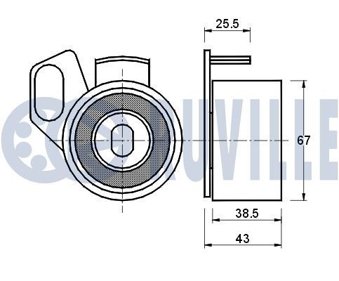 RUVILLE Amortisseur de vibrations, courroie trapézoïdale à nervures 55031 Amortisseur de vibrations courroie trapézoïdale à nervures BMW RUVILLE 55031
