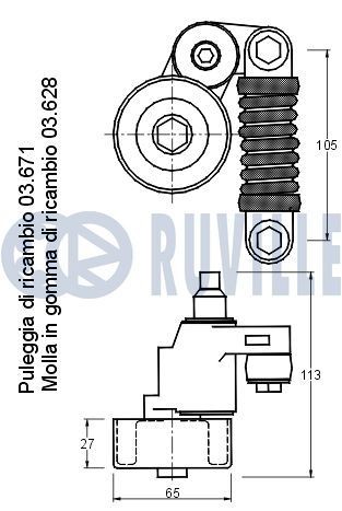 RUVILLE Σετ ιμάντων poly-V 5510082 Κιτ ιμάντα κίνησης RUVILLE Mercedes-Benz GLB 5510082
