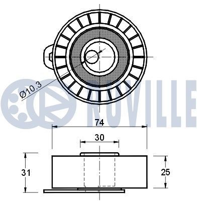 RUVILLE Jeu de courroies trapézoïdales à nervures 5510083 5510083 Kit de courroie d'accessoire RUVILLE MERCEDES-BENZ GLB