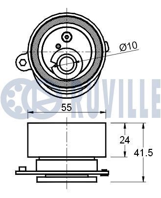 RUVILLE Generaatori vabakäik 55196 Generaatori vabakäik RUVILLE Chrysler SEBRING 55196