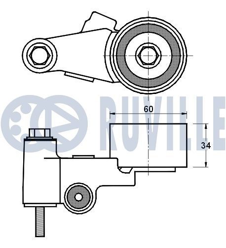 RUVILLE Kamremssats med vattenpump 55214711 55214711 Kamremssats med vattenpump RUVILLE MAZDA 6