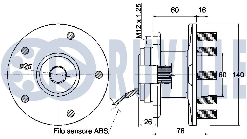 RUVILLE Strammehjul, registerreim 55219 55219 Strammerull, tannrem FORD SCORPIO RUVILLE
