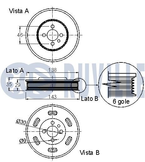 RUVILLE Remstrammer, kilerem 55336 55336 Remstrammer HYUNDAI H350 RUVILLE