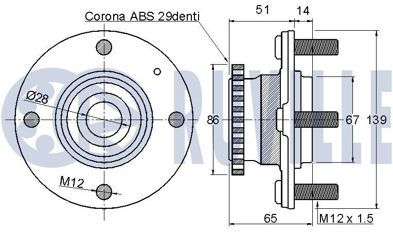 RUVILLE Vibrationsdämpare, kuggrem 55497 55497 RUVILLE vibrationsdämpare, kuggrem VW BORA