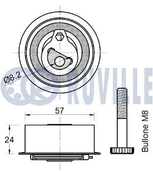 RUVILLE Strammehjul, tandrem 56036 56036 RUVILLE Strammehjul, tandrem Chrysler billig