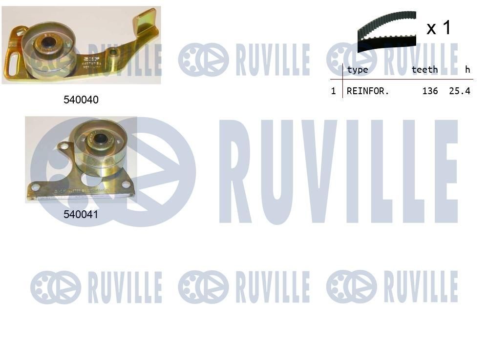 RUVILLE Timing belt deflection pulley 56132 LAND ROVER RANGE ROVER EVOQUE RUVILLE timing belt deflection pulley 56132